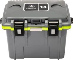 Pelican 14QT Personal Cooler - 13L|-|14QT Glacière Personnelle - 13L -Boating equipment store PLC 14QT 7E 7EDetail2 20Dark 20Grey 20 20Green