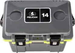 Pelican 14QT Personal Cooler - 13L|-|14QT Glacière Personnelle - 13L -Boating equipment store PLC 14QT 7E 7EDetail3 20Dark 20Grey 20 20Green