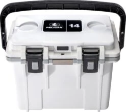 Pelican 14QT Personal Cooler - 13L|-|14QT Glacière Personnelle - 13L -Boating equipment store PLC 14QT 7E 7EDetail3 20White 20 20Grey aaed377b b7dc 4ea5 bed0 658aabd77e42