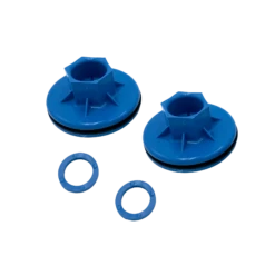 Boating equipment store 28 Pelican Pedal Boat Wheel Bushings In Azure Blue - Pack Of 2